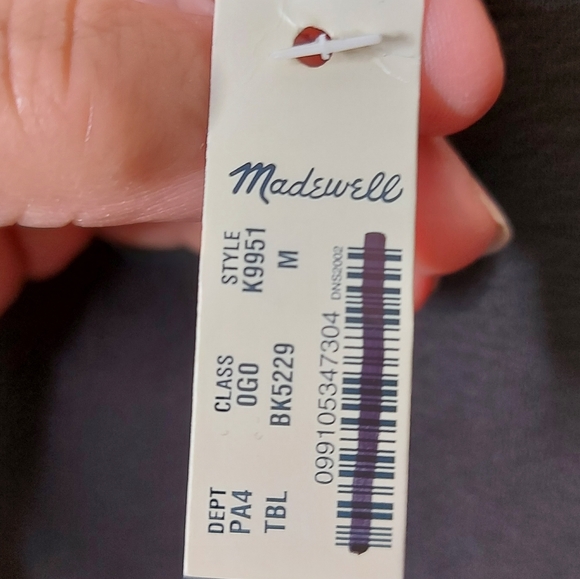 NWT Madewell Texture & Thread Long-Sleeve Side-Tie Dress - Picture 8 of 11